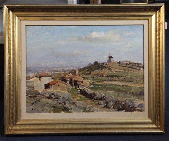 § Edward Seago (1910-1974) Otalaya, Portugal 17.5 x 23.5in.